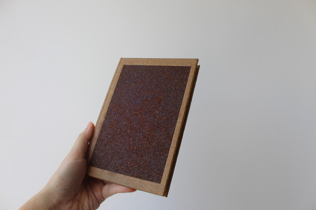 Beige Aroma Cover Coffee Leather Handmade Journal | Standard A5 Workbook with Replaceable Paper Pad