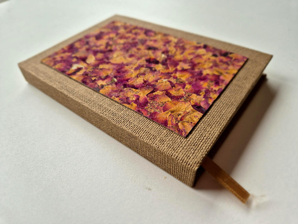 Velvet Whisper Pocket-Size A6 Journal Brown | Fragrant Rose Petals