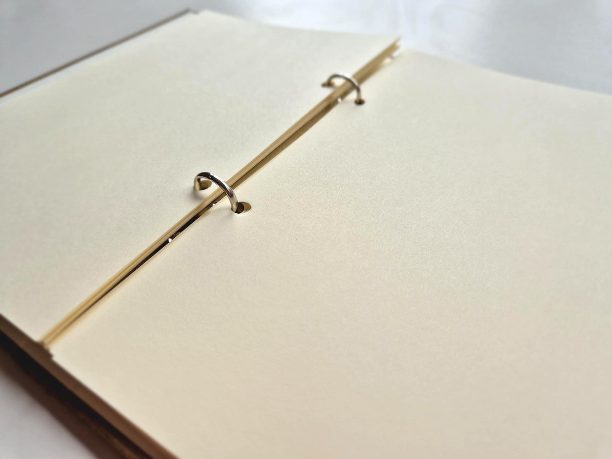 50-page Refill Insert A5 | Pre-punched 2-hole Soft Ivory Paper Block