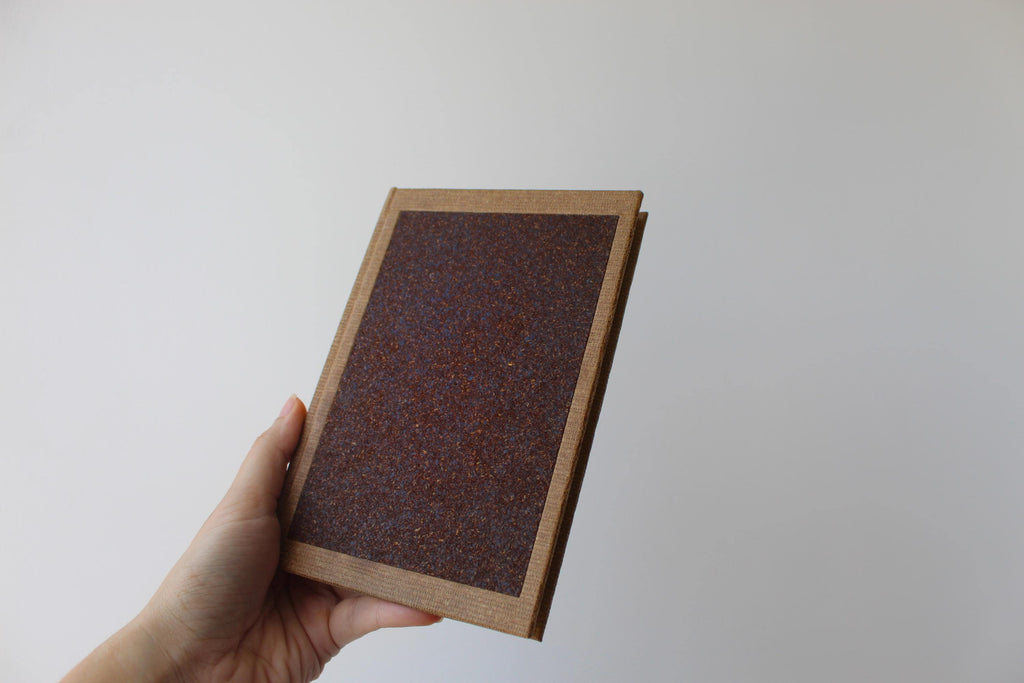 Beige Portrait Aroma Cover Coffee Leather Handmade Journal | Standard A5 Workbook