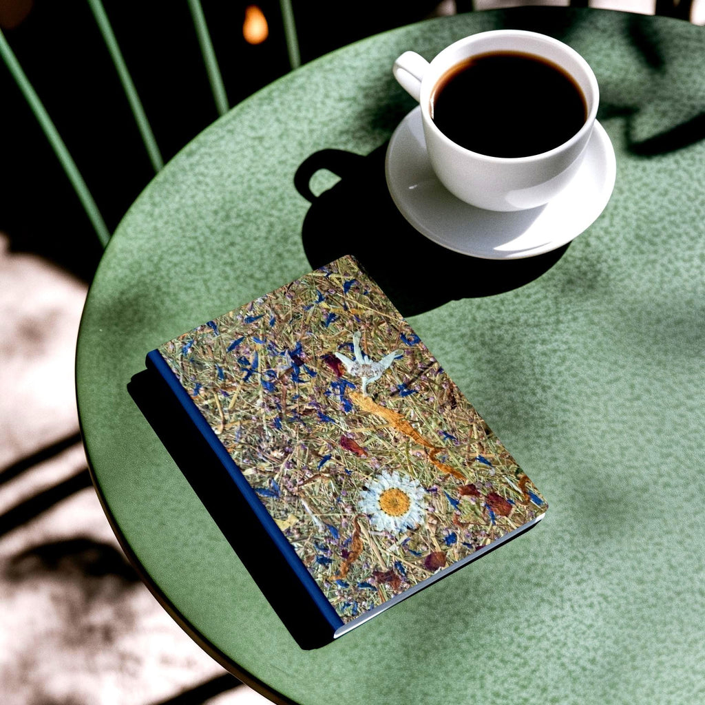 PRE-ORDER Aroma Cover Fragrant Alpine Meadow Handmade Journal | Real Pressed Flowers, Coming SOON