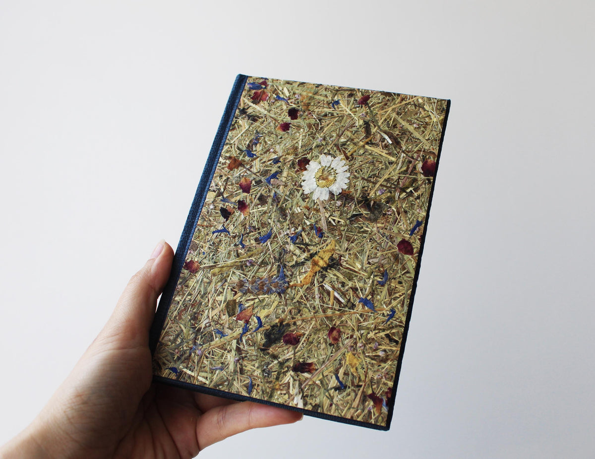 PRE-ORDER Aroma Cover Fragrant Alpine Meadow Handmade Journal | Real Pressed Flowers, Coming SOON