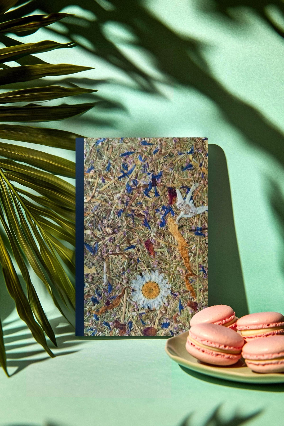 Beige Portrait Aroma Cover Alpine Meadow Handmade Journal, Standard A5 Workbook