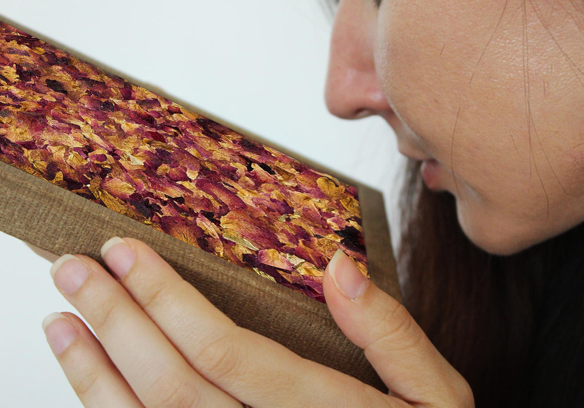 Velvet Whisper Mid-Size B6 Journal Brown | Fragrant Rose Petals