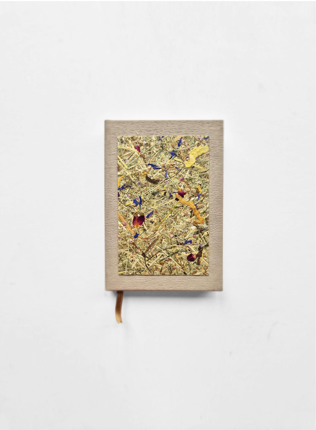 Sweet Nostalgia Pocket-Size A6 Journal Beige | Alpine Hay and Flower Petals