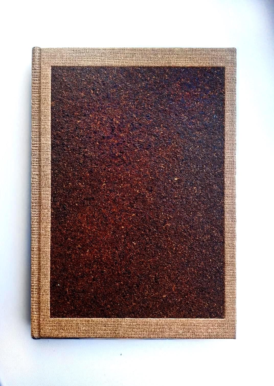 Beige Aroma Cover Coffee Leather Handmade Journal | Pocket A6 Intimate Diary