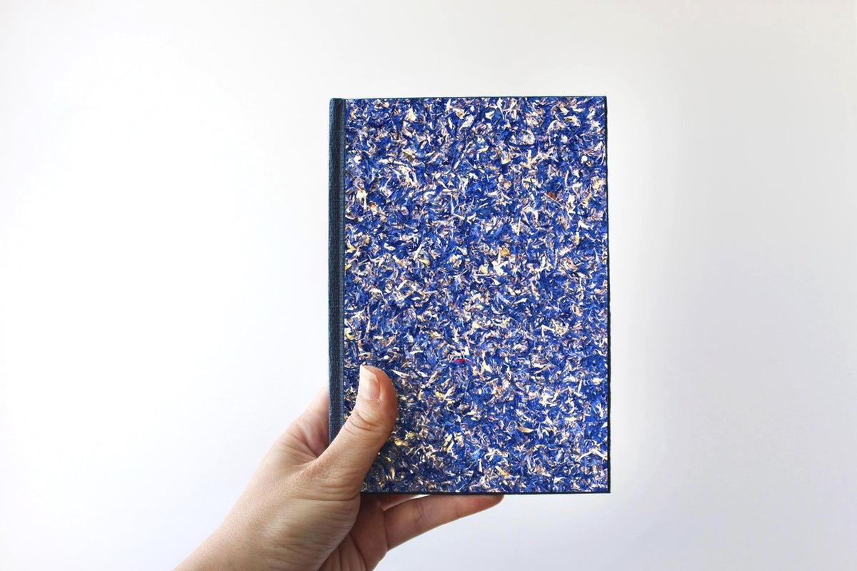 PRE-ORDER Aroma Cover Cornflower Blue Handmade Journal | Pressed Flower Diary for Nature Lovers, Coming SOON