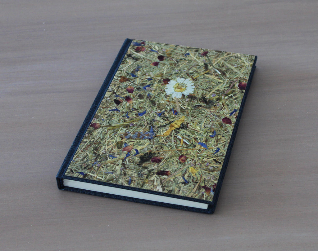 Sweet Nostalgia Mid-Size B6 Journal Blue | Alpine Hay and Flower Petals