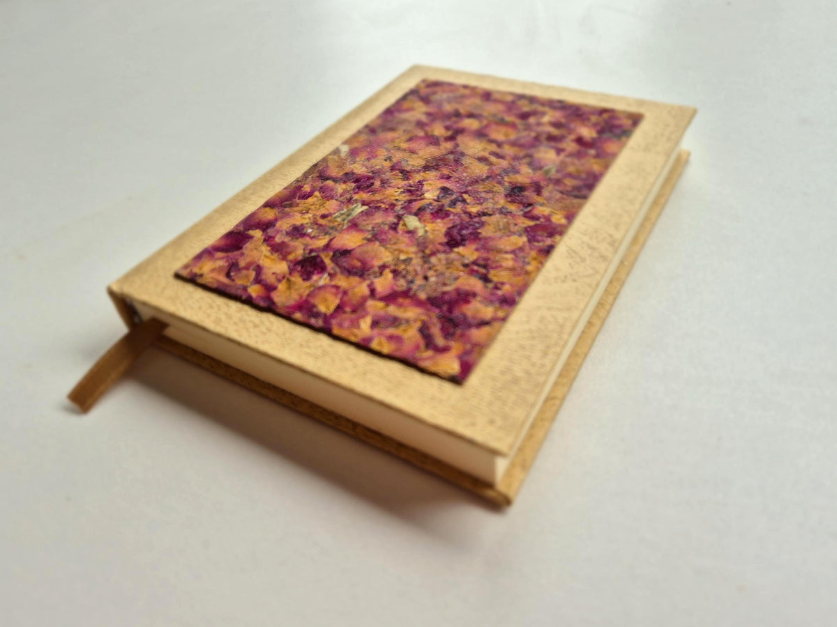 Velvet Whisper Pocket-Size A6 Journal Bamboo | Fragrant Rose Petals