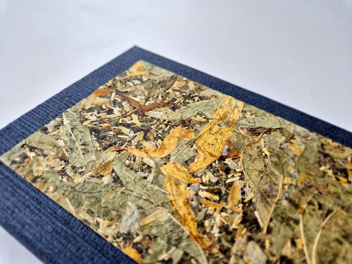 Comfort Time Pocket-Size A6 Journal Blue | Sweet Clover Herbal Tea