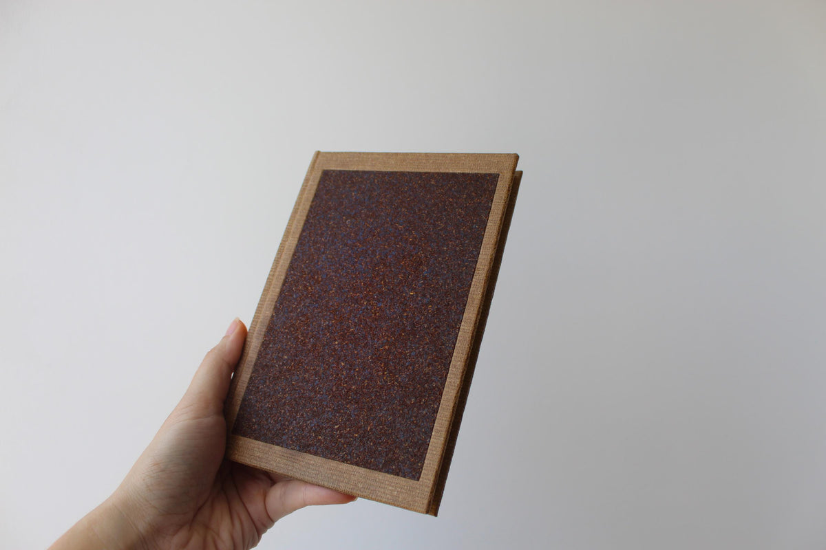 Beige Aroma Cover Coffee Leather Handmade Journal | Pocket A6 Intimate Diary