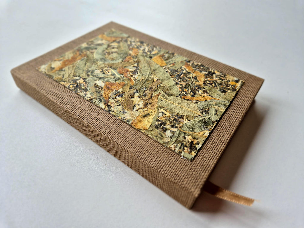 Comfort Time Pocket-Size A6 Journal Brown | Sweet Clover Herbal Tea