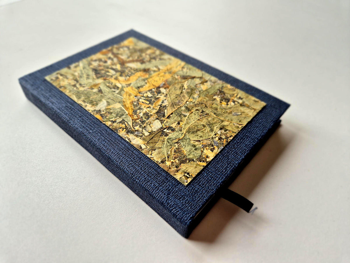 Comfort Time Pocket-Size A6 Journal Blue | Sweet Clover Herbal Tea