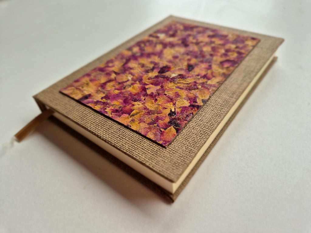 Velvet Whisper Pocket-Size A6 Journal Brown | Fragrant Rose Petals