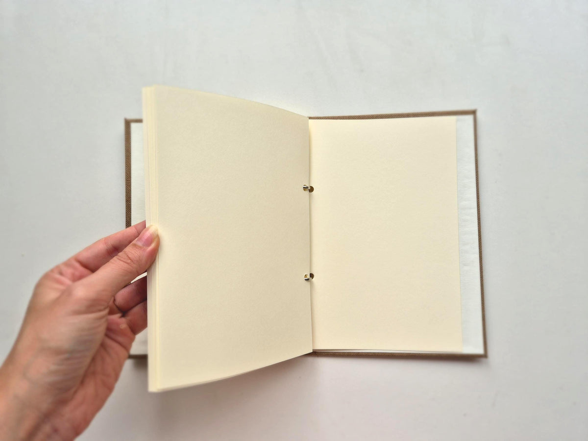 50-page Refill Insert A5 | Pre-punched 2-hole Soft Ivory Paper Block