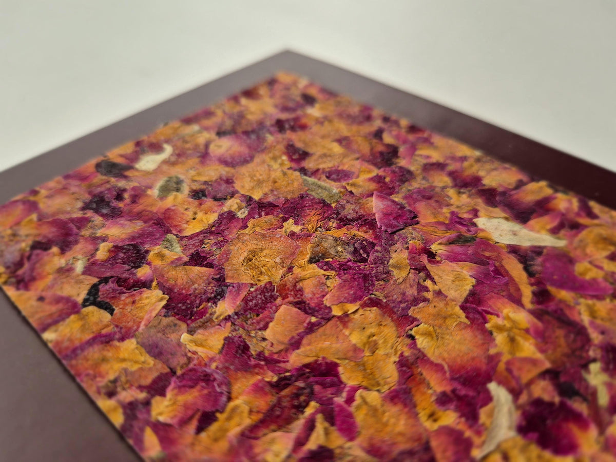 Velvet Whisper Pocket-Size A6 Journal Red | Fragrant Rose Petals