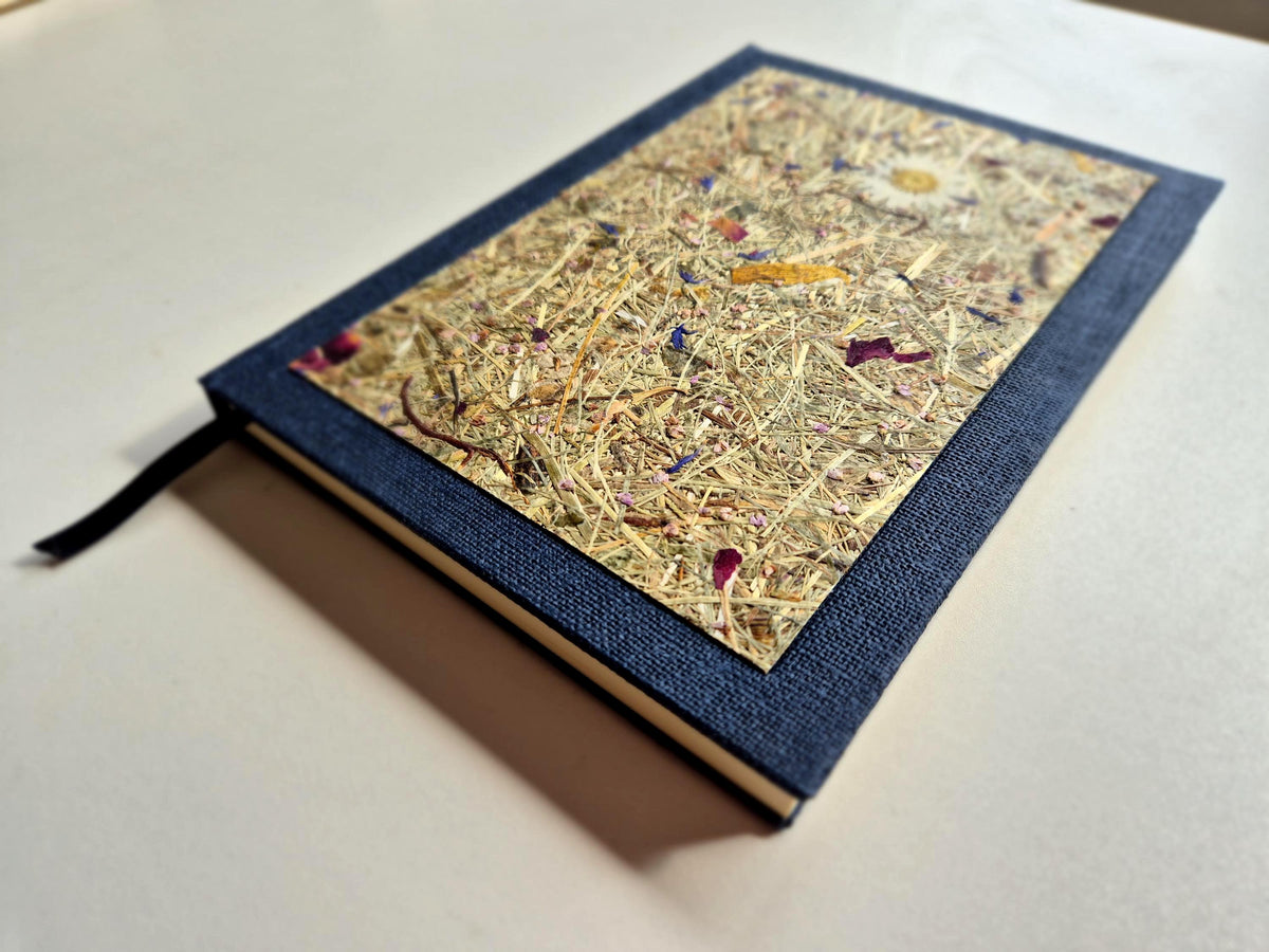 Sweet Nostalgia Standard A5 Journal Blue | Alpine Hay and Flower Petals