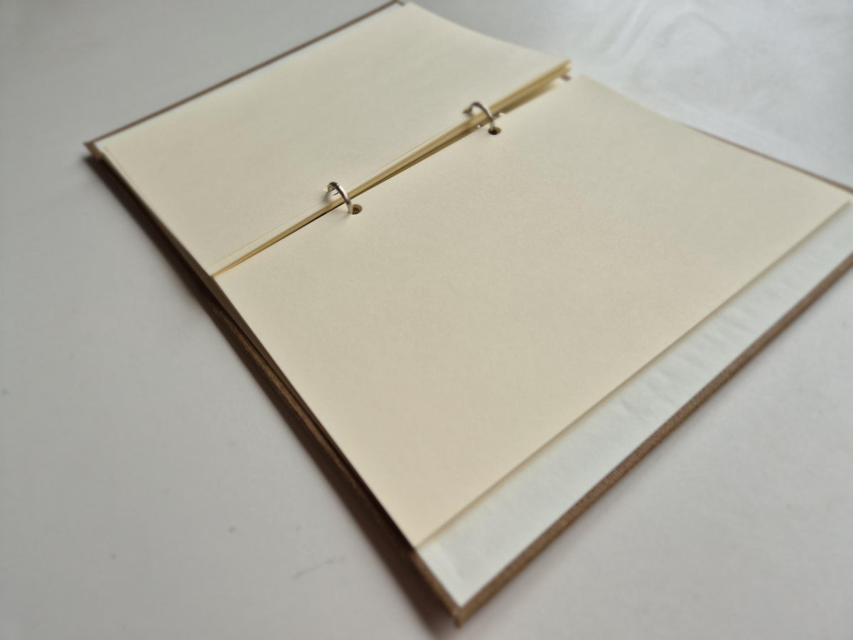 Sweet Nostalgia Standard-Size A5 Replaceable Pad Journal Red | Alpine Hay and Flower Petals