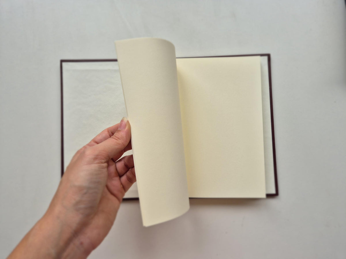 Sweet Nostalgia Standard-Size A5 Replaceable Pad Journal Blue | Alpine Hay and Flower Petals