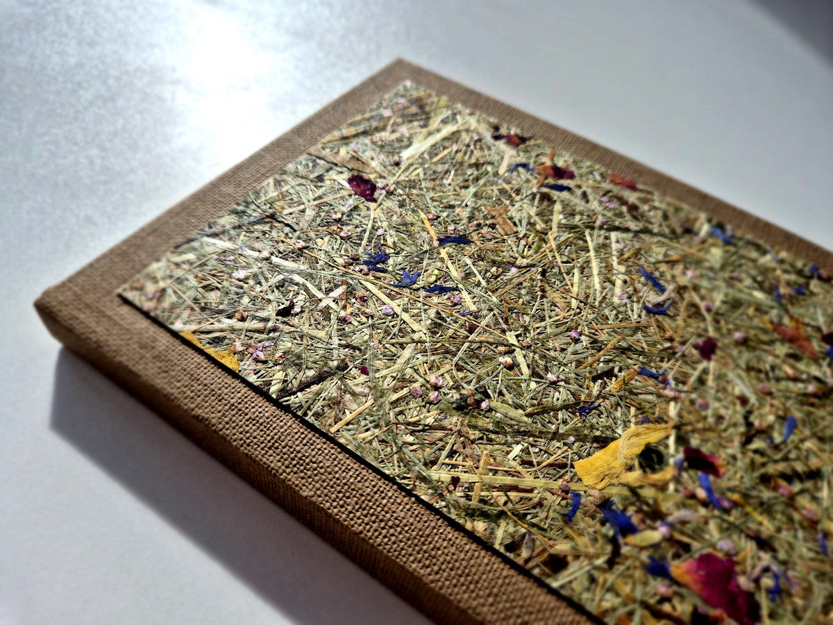 Sweet Nostalgia Standard A5 Journal Brown | Alpine Hay and Flower Petals