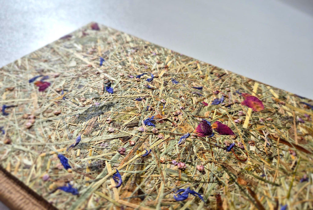 Sweet Nostalgia Mid-Size B6 Journal Brown | Alpine Hay and Flower Petals