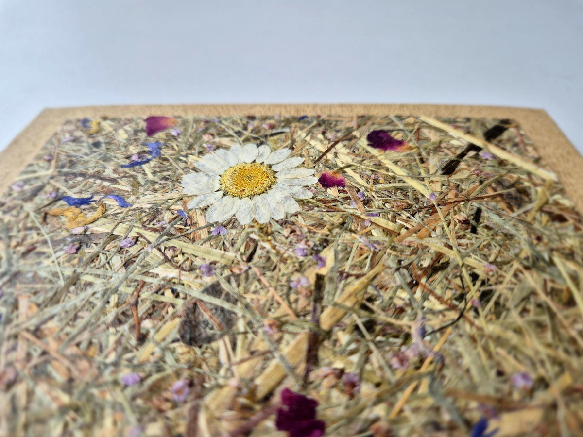 Sweet Nostalgia Pocket-Size A6 Journal Bamboo | Alpine Hay and Flower Petals