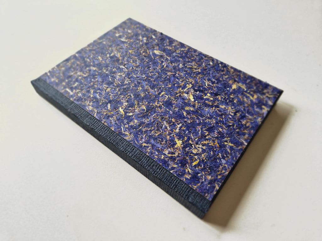 Azure Serenity Mid-Size B6 Journal Blue | Cornflower Blue Sunflower Petals