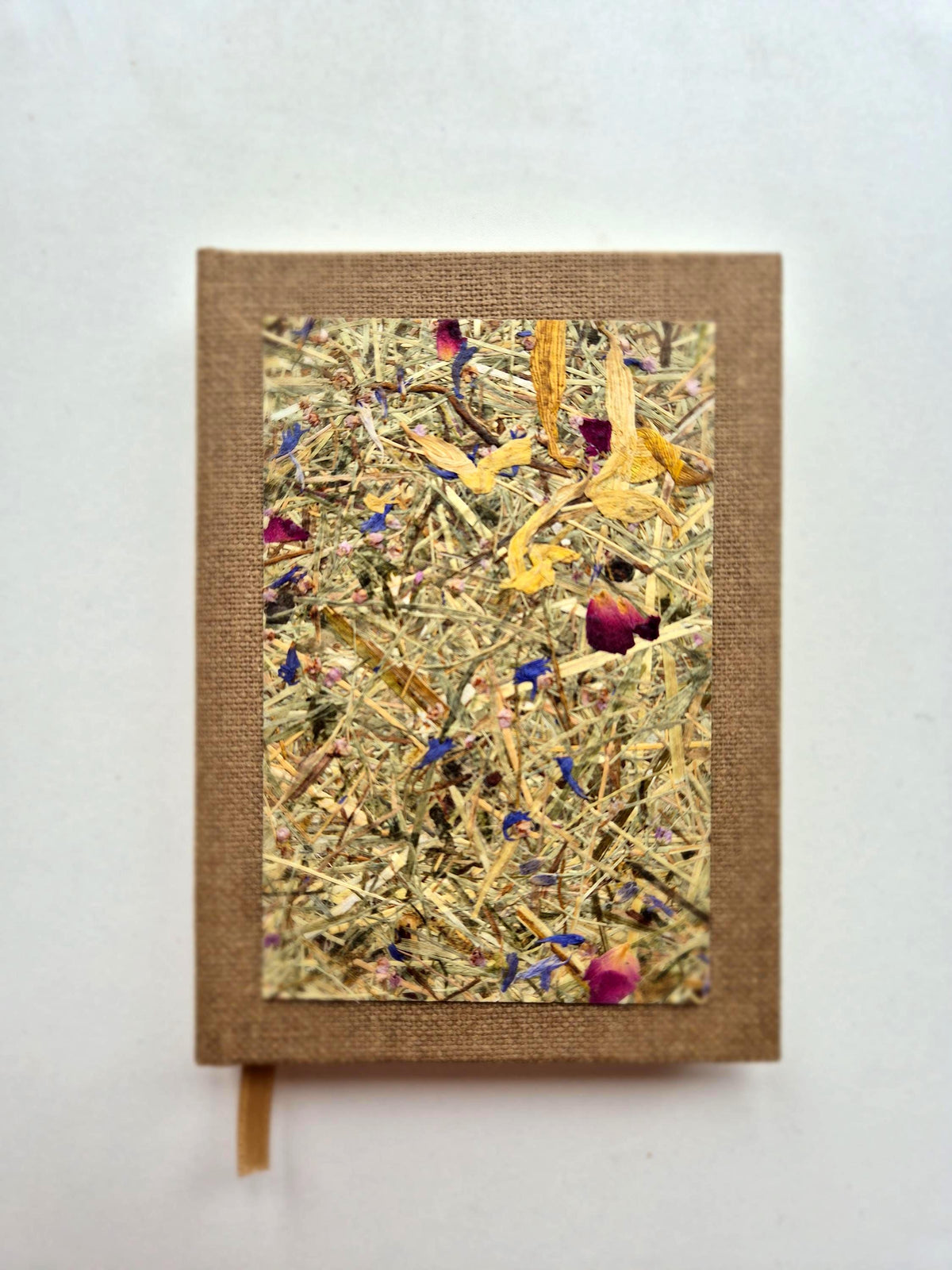 Sweet Nostalgia Pocket-Size A6 Journal Brown | Alpine Hay and Flower Petals