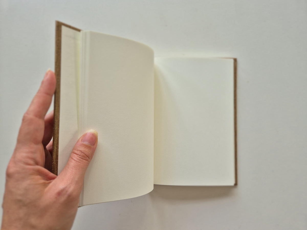 Azure Serenity Pocket-Size A6 Journal Bamboo | Cornflower Blue Sunflower Petals