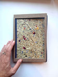 Beige Aroma Cover Alpine Meadow Handmade Journal | Standard A5 Workbook with Replaceable Paper Pad