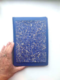 Blue Aroma Cover Cornflower Blue Handmade Journal | Standard A5 Workbook with Replaceable Paper Pad