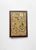 Sweet Nostalgia Standard-Size A5 Replaceable Pad Journal Red | Alpine Hay and Flower Petals