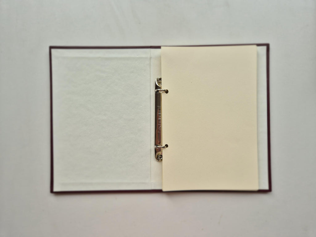 Sweet Nostalgia Standard-Size A5 Replaceable Pad Journal Red | Alpine Hay and Flower Petals