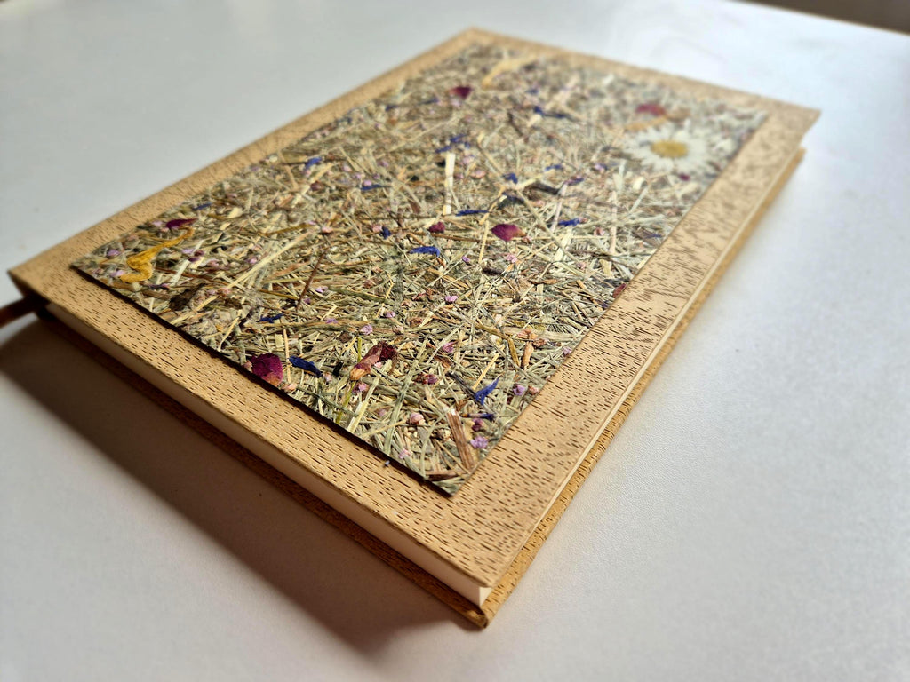 Sweet Nostalgia Standard A5 Journal Bamboo | Alpine Hay and Flower Petals