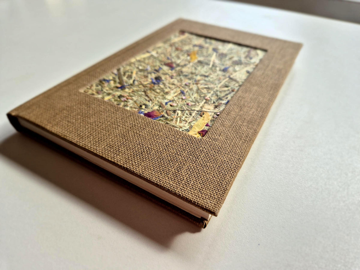 Sweet Nostalgia Standard A5 Journal Brown Mount | Alpine Hay and Flower Petals