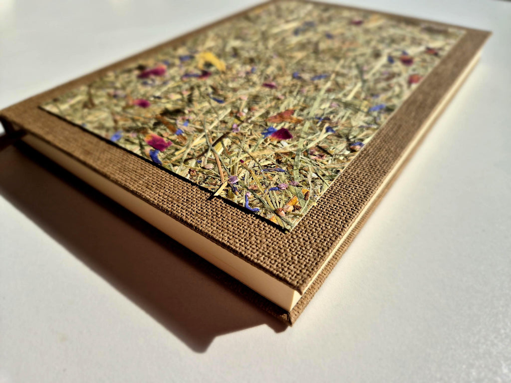 Sweet Nostalgia Standard A5 Journal Brown | Alpine Hay and Flower Petals