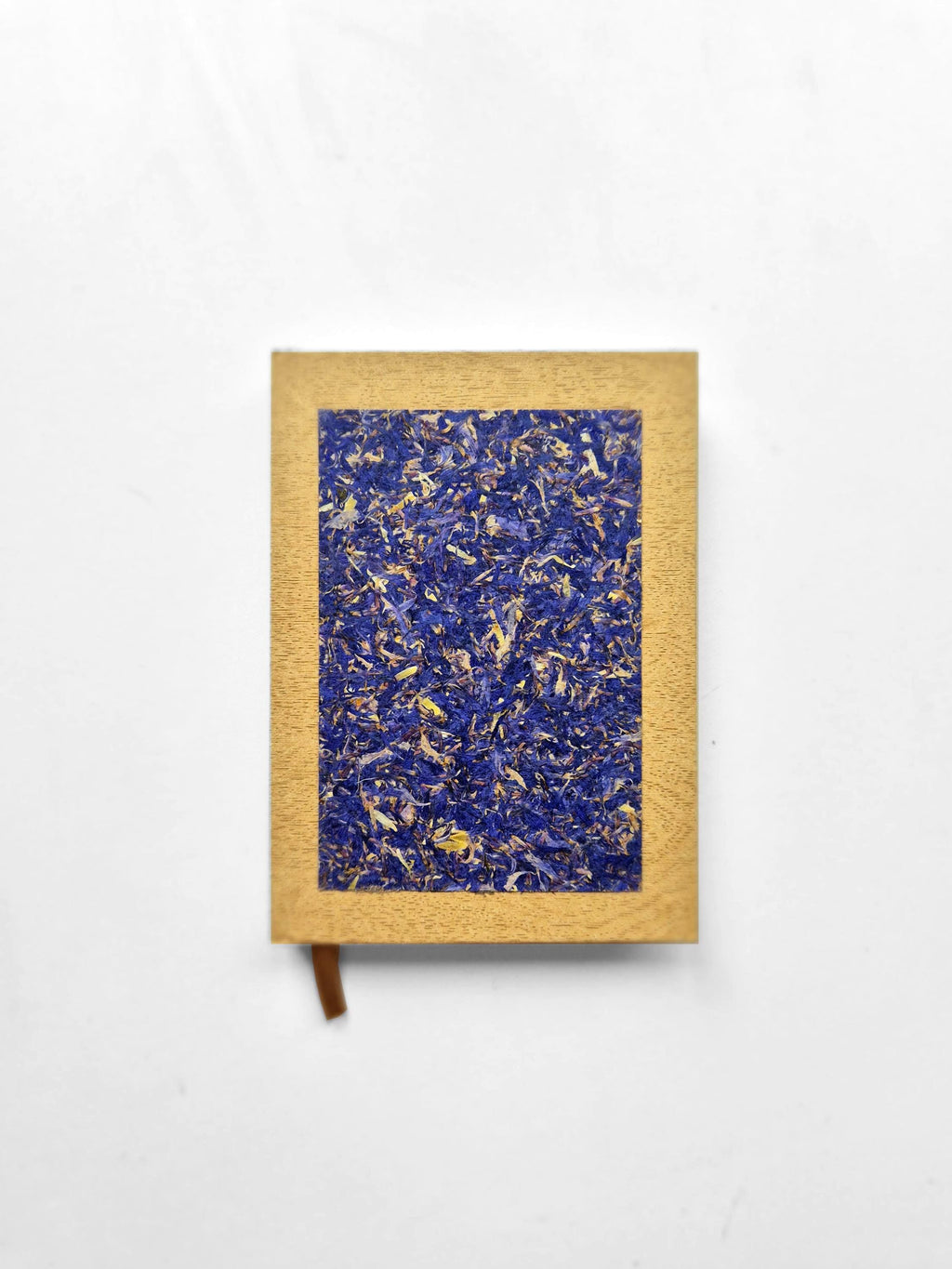 Azure Serenity Pocket-Size A6 Journal Bamboo | Cornflower Blue Sunflower Petals