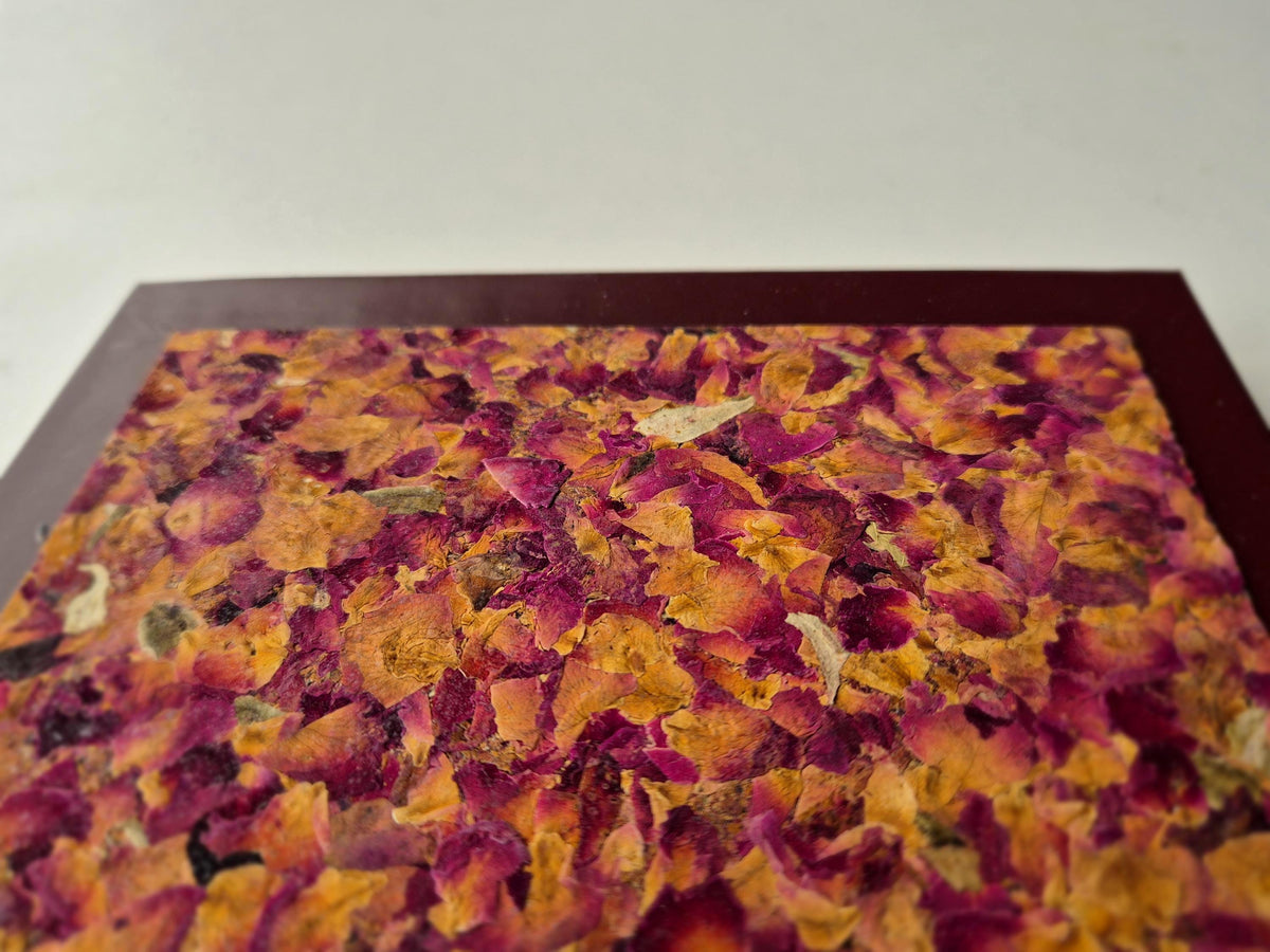 Velvet Whisper Pocket-Size A6 Journal Red | Fragrant Rose Petals