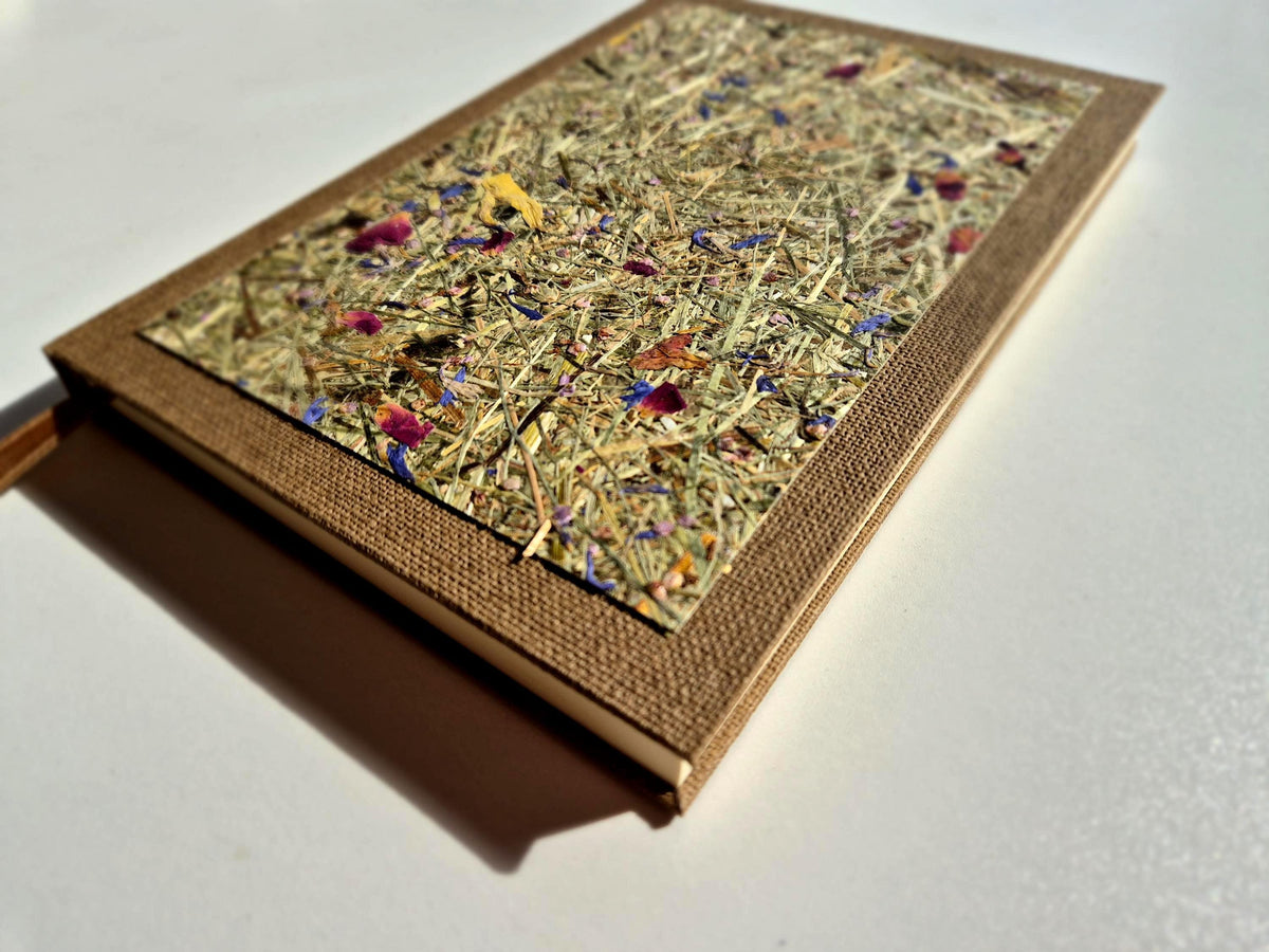 Sweet Nostalgia Standard A5 Journal Brown | Alpine Hay and Flower Petals